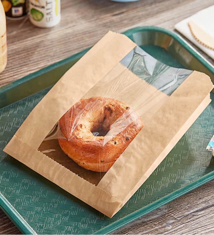 Túi Giấy Đựng Bánh Có Cửa Sổ PET – Bao Bì Kraft Cho Tiệm Bánh, Bakery Take Away